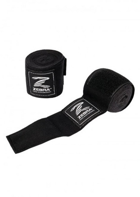 지브라 탄력 핸드랩 - [ZPBB01] ZEBRA Boxing Bandages Black, 1개