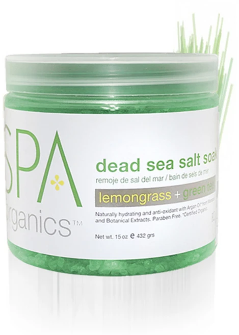 BCL Dead Sea Salt Soak 딥 씨 솔트_레몬그라스+그린티 16oz(454g), 1개 - 쿠팡