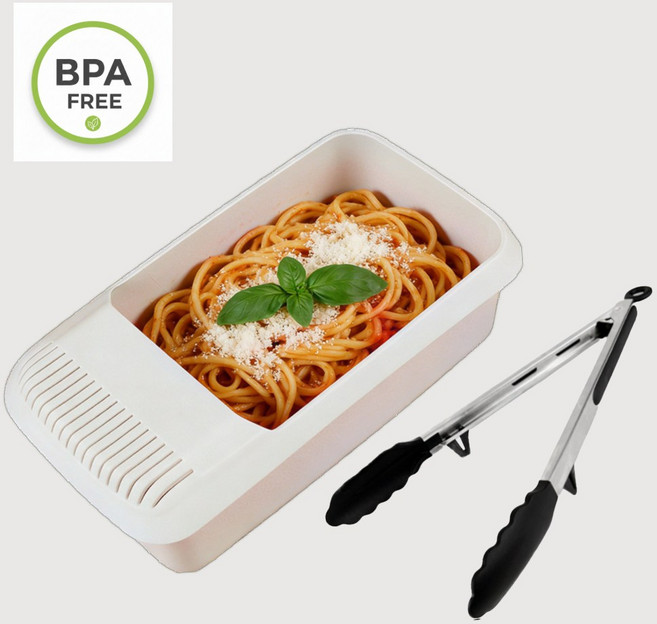 바인느 간편 전자렌지 파스타 쿠커 + 요리용 실리콘 집게 set, 1개