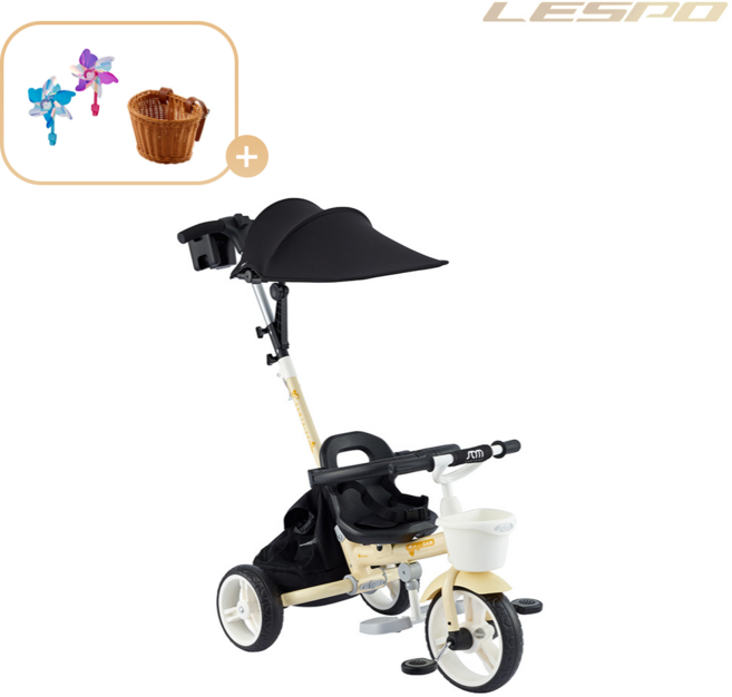 2026 삼천리 접이식 세발자전거 샘트라이크 200 유아용 폴딩 시스템, 아이보리, 1개