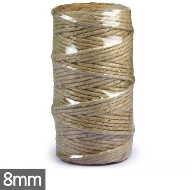 세인화분 8mm x 180m 녹화끈 - 쥬트로프 황마로프, 1개