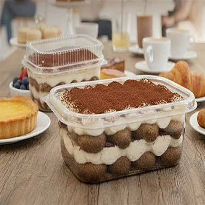 로제몰 투명 티라미수 용기 카페용품, 저