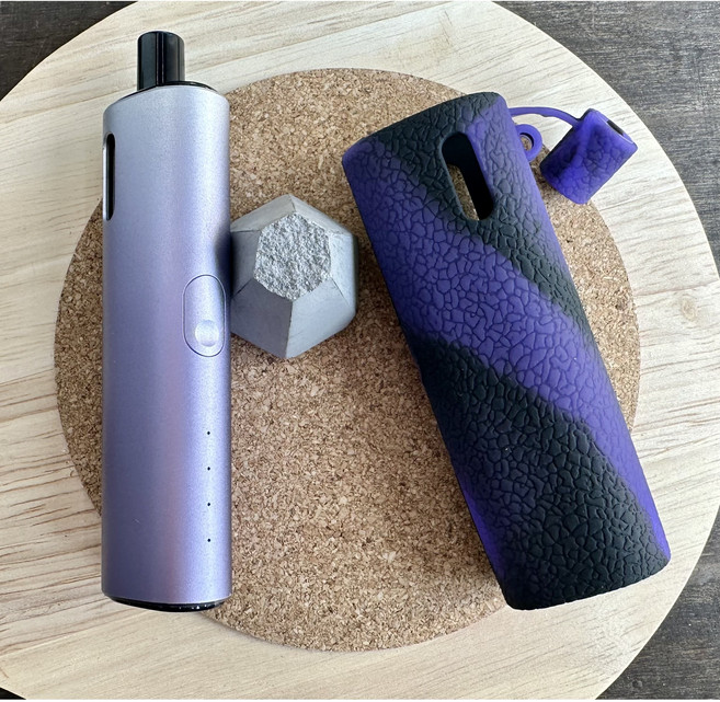 레더크레프트 아보카도베이비프로 전용 실리콘 케이스 위생캡덮개 포함, 블랙퍼플, 1개