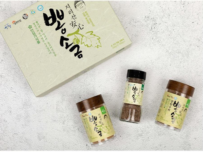 지리산 전통불가 비법 안심가식품 지리산 뽕소금 선물세트, 450g, 1박스