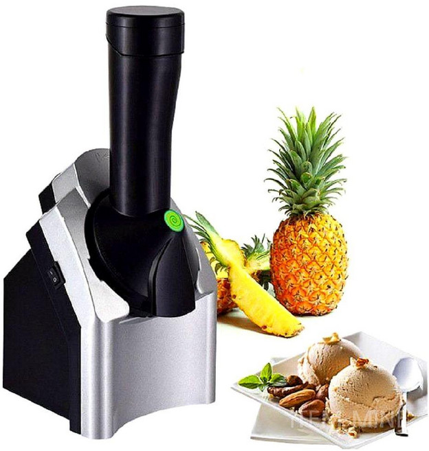 요아정기계 아이스크림머신 가정용 소프트콘 제조기 젤라또만들기 요아정 요거트 아이스크림, 220V 유럽 플러그, 실버 블랙 220V, 1개