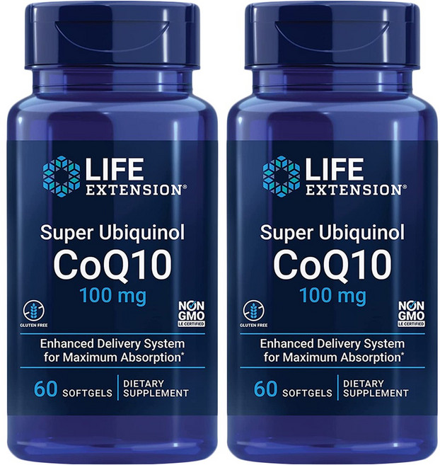 LIFE EXTENSION 泛醇輔酶Q10軟膠囊 100mg, 60顆, 2罐