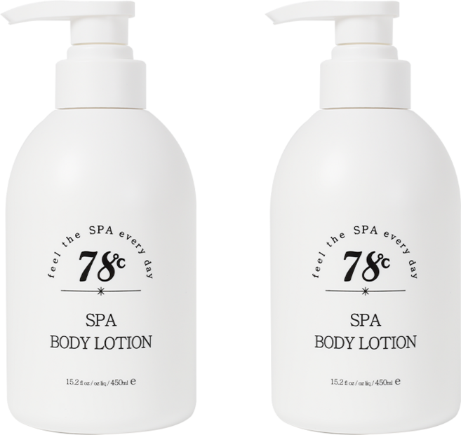 78도씨 온천수 등드름 고보습 바디로션 450ml x 2개