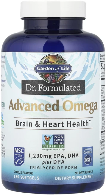 새해 첫좋은선물 Garden of Life 머콜라 박사는 Formulated 어드밴스드 오메가 레몬 소프트젤 180정 제대로 할인합니다, GardenofLife머콜라박사는Formulated어드, 1개 - 쿠팡