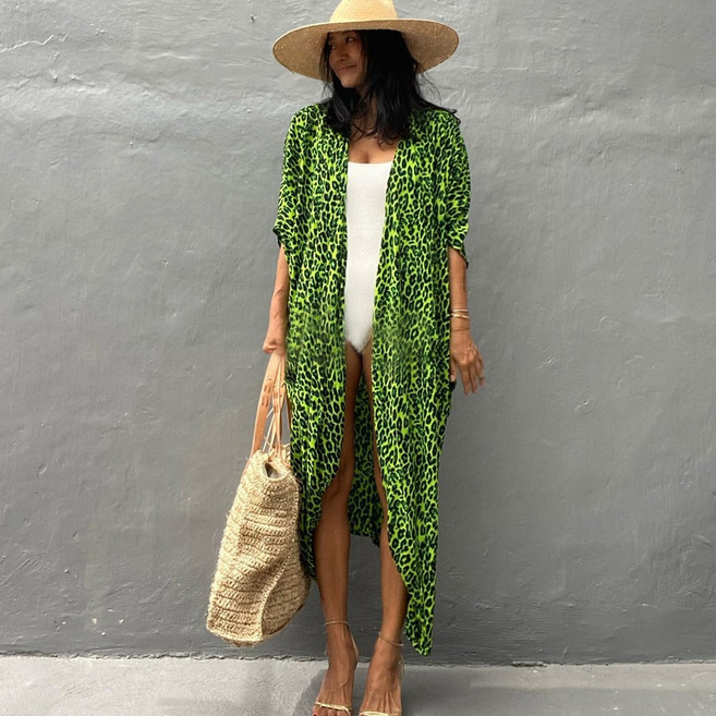 크크섬 비치 로브 가디건 비치웨어 비키니 수영복 커버업 원피스