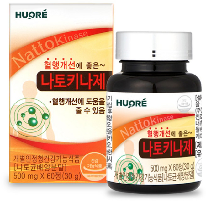 혈행개선에 좋은 나토키나제, 60정, 1개