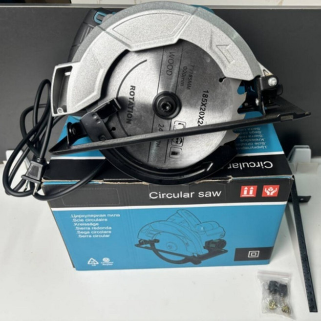 日製 110V 手持7吋 插電式 電鋸機, 1個, 插電款電鋸【送5件套配件】