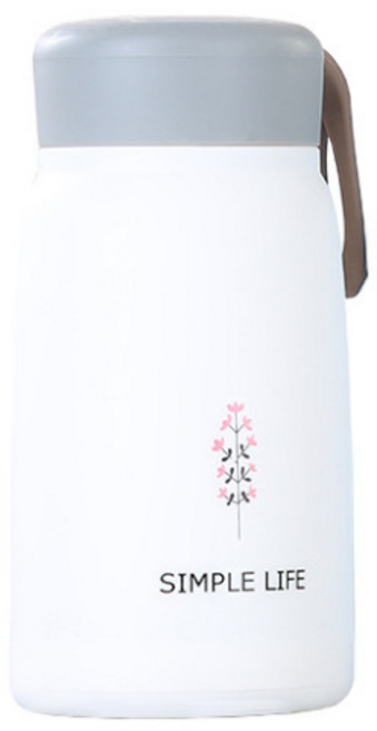 아이디어 큐트 토끼 텀블러 작은 Q컵 ins 귀여운 광고 물컵 밀기 선물 유리컵, 화이트, 301-400Ml, 1개