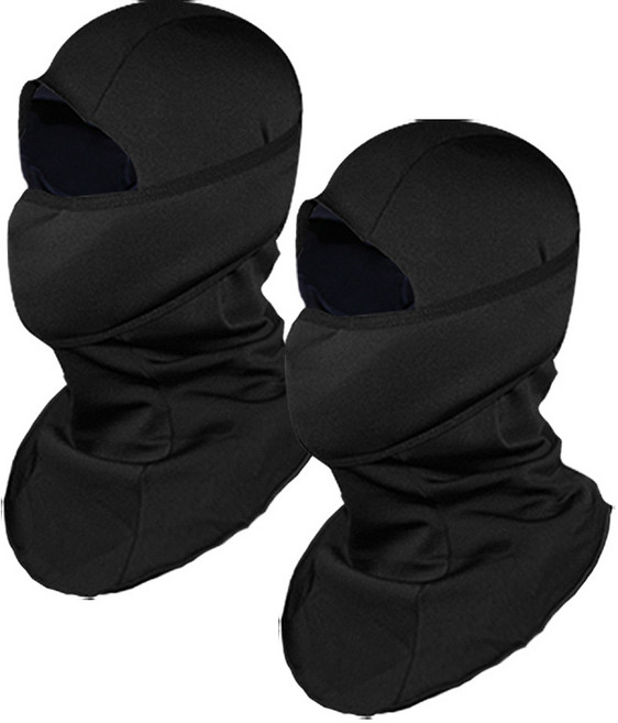 인콘트로 3D 입체 기모 바라클라바 2p, 검정, 2개