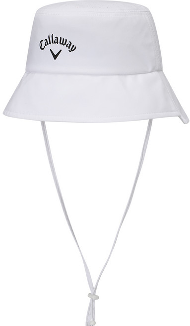 [캘러웨이코리아정품] 2026 신형 펀칭 버킷햇 골프모자, 1개, 화이트