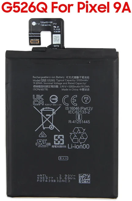 프리미엄 배터리 GVYZ7 GH2MB G526Q 구글 픽셀 9 프로 XL 9A용 (공구 포함), 03 For Pixel 9A