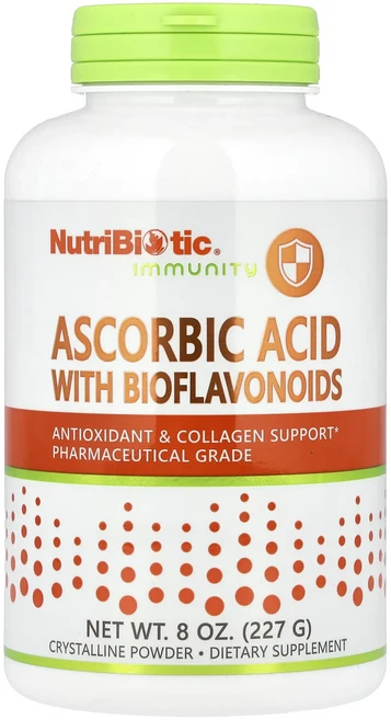 NutriBiotic Immunity 아스코르브산(바이오플라보노이드 함유) 결정질 분말 227g(8oz), NutriBiotic Immunity 아스코..., 227g, 1개 - 쿠팡