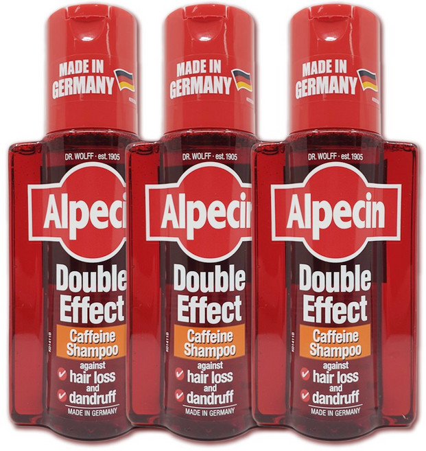 알페신 더블 이펙트 카페인 샴푸, 200ml, 3개