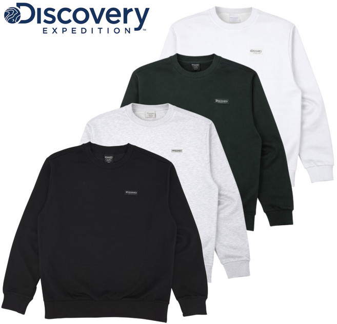 [백화점발송] 디스커버리 남여공용 맨투맨 티셔츠 부드러운 경량 커플 등산 러닝 운동 캠핑 여행