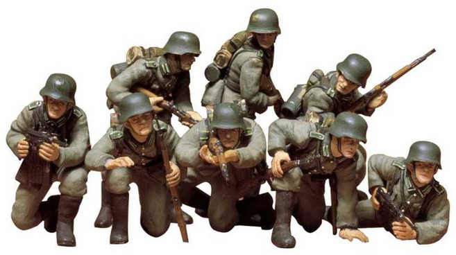 타미야 TAMIYA German 기갑척탄병 분대 1/35 (35061), 1개