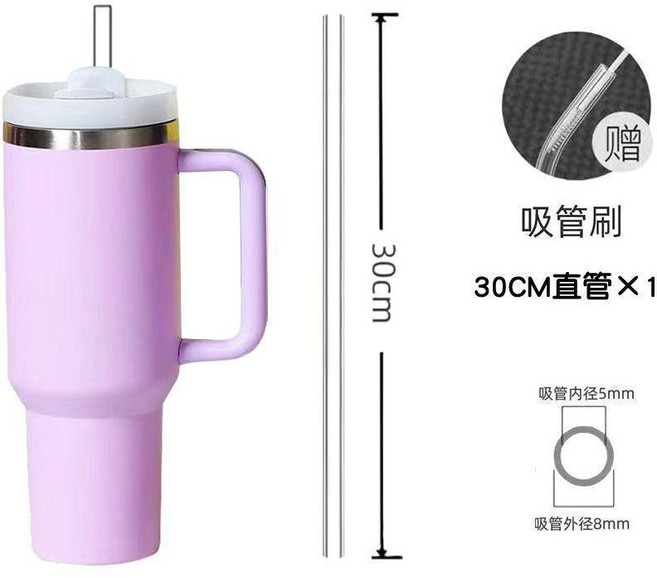 高硼硅玻璃吸管 25cm 杯子配件, 1個, 高硼硅玻璃吸管 尺寸30mm 直徑8m, 抗爆材質 三支直管 送刷