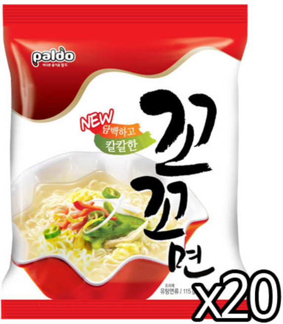 팔도 꼬꼬면, 20개