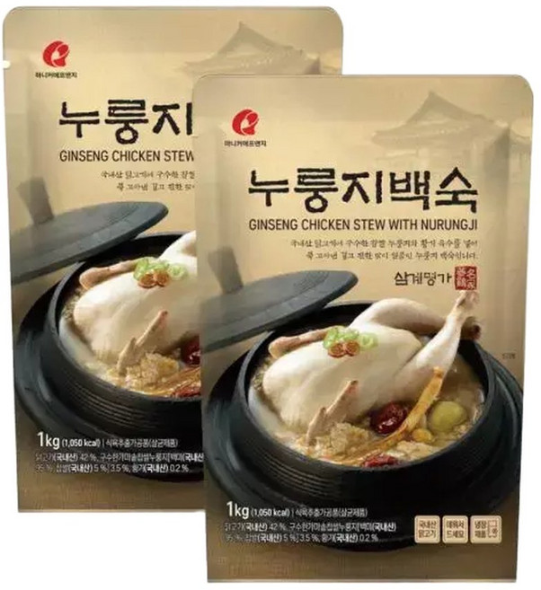 마니커 누룽지 백숙 1kg 2개