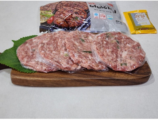 국내산 담양 한돈 떡갈비 수제 과일소스, 1개, 400g