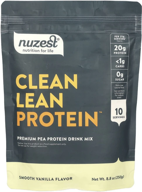 건강챙기세요 Nuzest Clean Lean Protein 스무스 바닐라 250g(8.8oz) 백살까지오래오래, Nuzest Clean Lean Protein ..., 250g, 1개 - 쿠팡