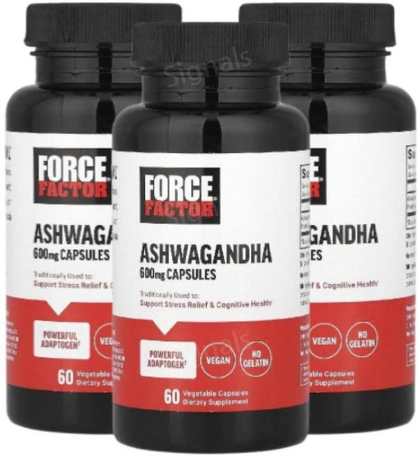 Force Factor 아슈와간다 추출 600mg Ashwagandha, 3개, 60정 - 쿠팡