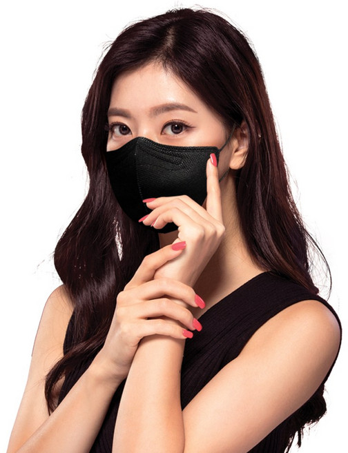 알럽스킨 퓨올 숨편한 새부리형 비말차단 마스크 순수 국산 KFAD 블랙 50매, 5매입, 10개