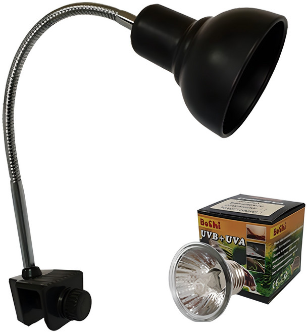 칸후아쿠아리움 파충류 할로겐 조명 + 램프, BLACK, 1개