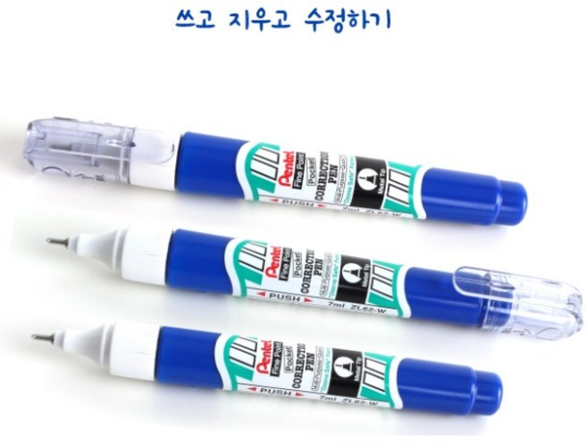 Pentel ]펜텔극세펜식 수정액 (ZL62))##$%, 혼합색상, 12개