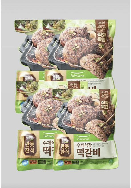 풀무원식품 수제식감 떡갈비 295g, 4개