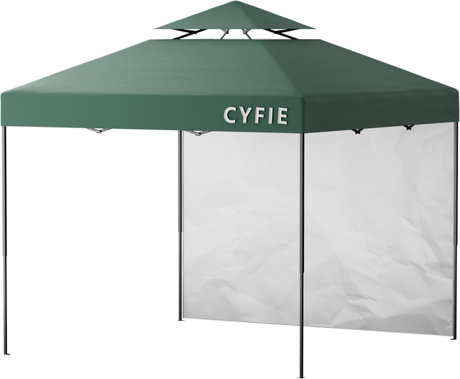 텐트 캠핑 원터치 텐트 천둥천막 접이식 캐노피 천막 지붕형 몽골텐트 접이식 캐노피차양막 행사용 방수 텐트 캠핑 타프 대형 3X3 여름 4-6 인용, 녹색