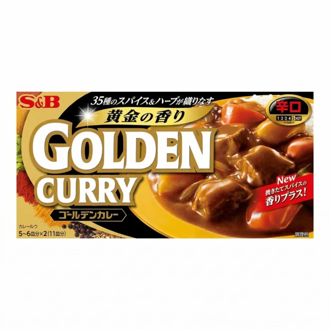에스앤비 골든카레 매운맛, 198g, 1개 - 쿠팡