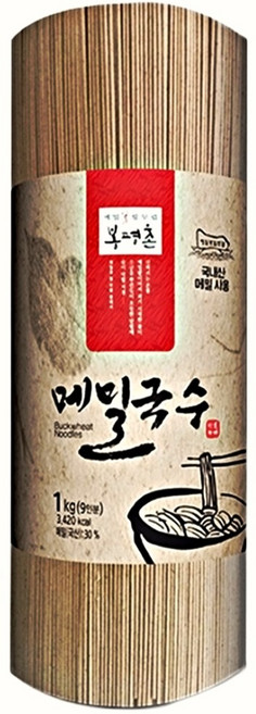 봉평촌 메밀국수 롤타입, 1kg, 2개