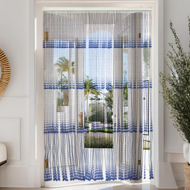 비즈구슬문발 인테리어문발 현관출입구발 구슬문발 문발 구슬 출입구 커튼 창문발, 블루 5개