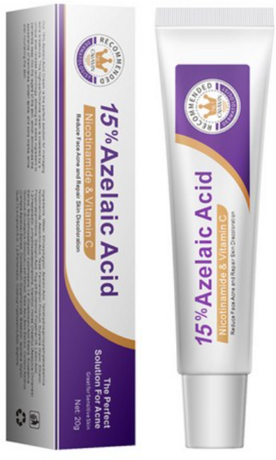 15% 아/젤/라/산 크림 | 지성/민감성 피부 필수 | 피지/모관/잡티 케어 | 무자극 데일리 톤업 크림, 1개, 20g