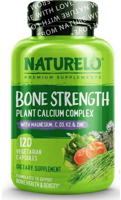 네츄렐로 본 스트렝스 식물성칼슘 마그네슘 비타민 컴플렉스 캡슐 NATURELO Bone Strength, 120정, 1개 - 쿠팡
