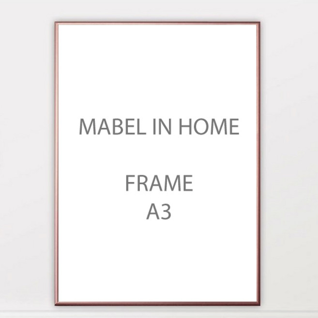 마벨인홈 슬림 알루미늄 액자 장식 프레임, 샴페인, 1개