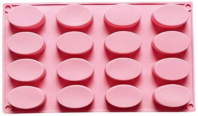 새로운 6구 타원형 초콜릿 케이크 몰드 실리콘 베이킹 도구 가정용 젤리 푸딩 몰드 DIY 비누 몰드 주방 도, 01 쌀국수