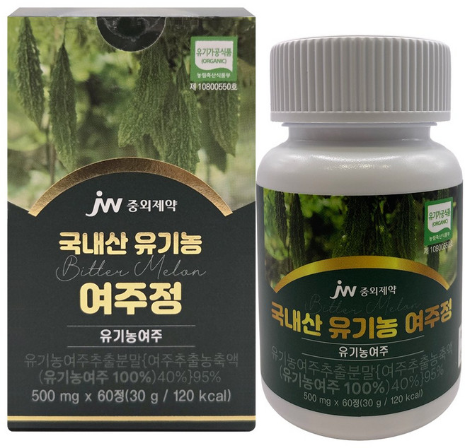 유기농 여주 정 국내산 식약처 인증 HACCP, 1개, 60정