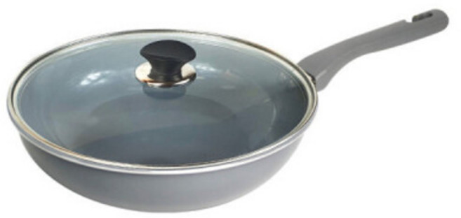 독일 오스벨 인덕션 세라믹 플러스 궁중팬 IH28cm+유리뚜껑 세트 IH겸용, 단일구성