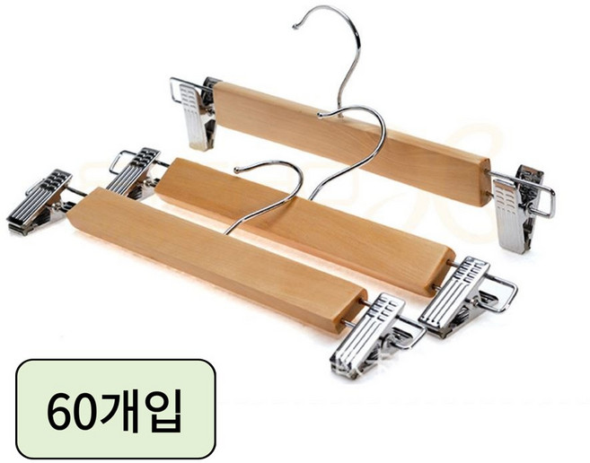 애쉬드 프리미엄 원목 옷걸이, 60개