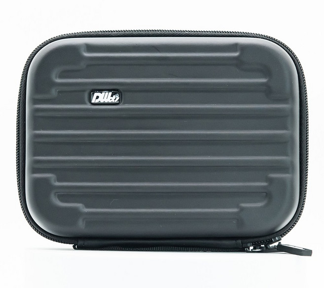 DWCTS 3.5인치 하드 미니 캐리어 파우치, 2개, 블랙