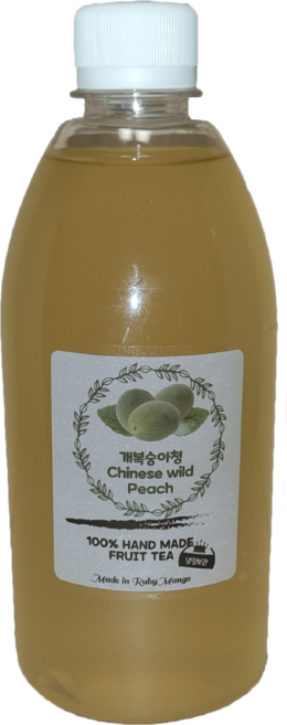 개복숭아청 루비망고 수제 과일청, 500ml