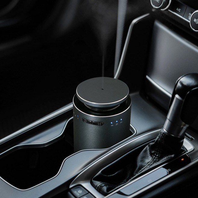 모비디안 Atem 프리미엄 차량용 방향제 아로마 전자 디퓨져 M22 (컵홀더형), 전자디퓨저 M22 + (아로마오일) 라벤더, 1개