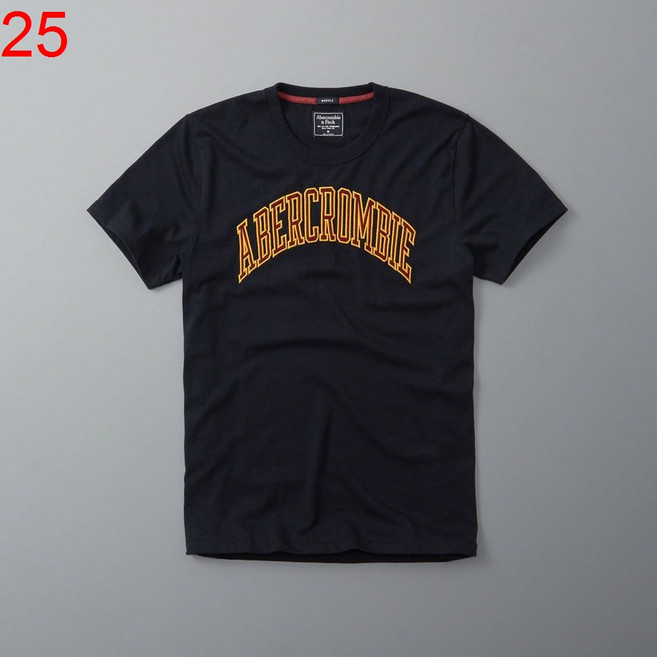 Abercrombie & Fitch AF 01【西寧鹿】男士短袖T恤 舒適透氣 展現個性時尚, M, 編號25.