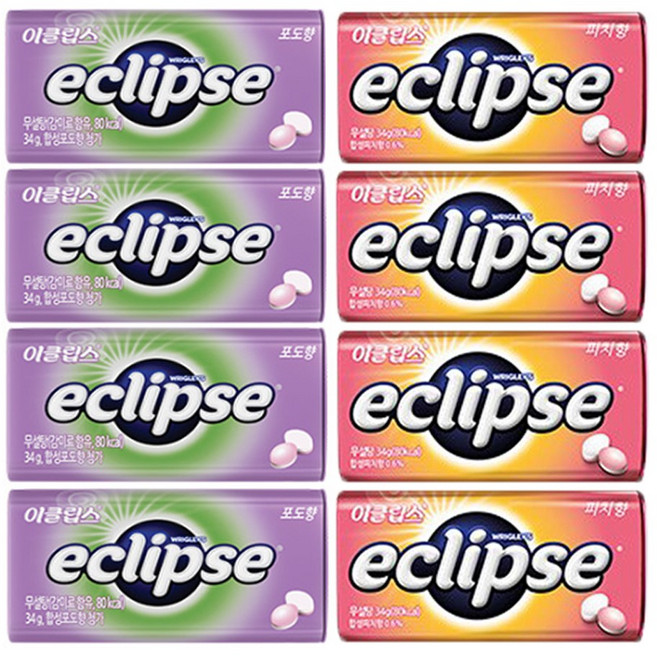 이클립스 피치+포도 (총8개), 8개, 30g
