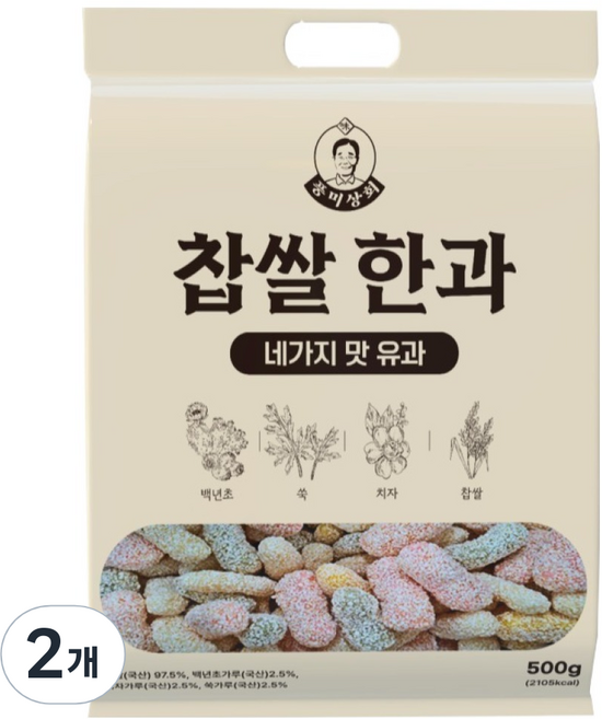풍미상회 찹쌀한과, 500g, 2개